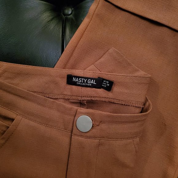 NASTY GAL Tapered High-Waisted Pants - Picture 6 of 9